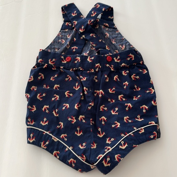Ralph Lauren nautical anchor print Retro romper, baby Size 9m - Picture 4 of 4